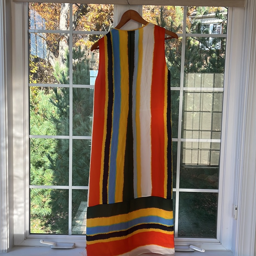 Tory Burch Multicolor Striped Sleeveless Maxi Dress with tag - Picture 5 of 6